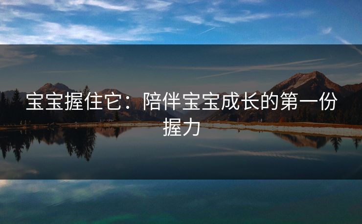 宝宝握住它：陪伴宝宝成长的第一份握力